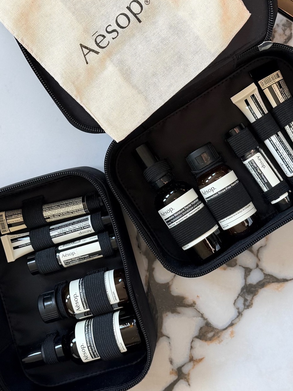 NWT 2 Aesop In-Flight Essentials travel sets w/cases - Picture 2 of 6